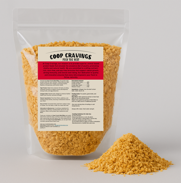 Coop Cravings Coop Crunch Beef Bites Treats for Chickens 2lbs