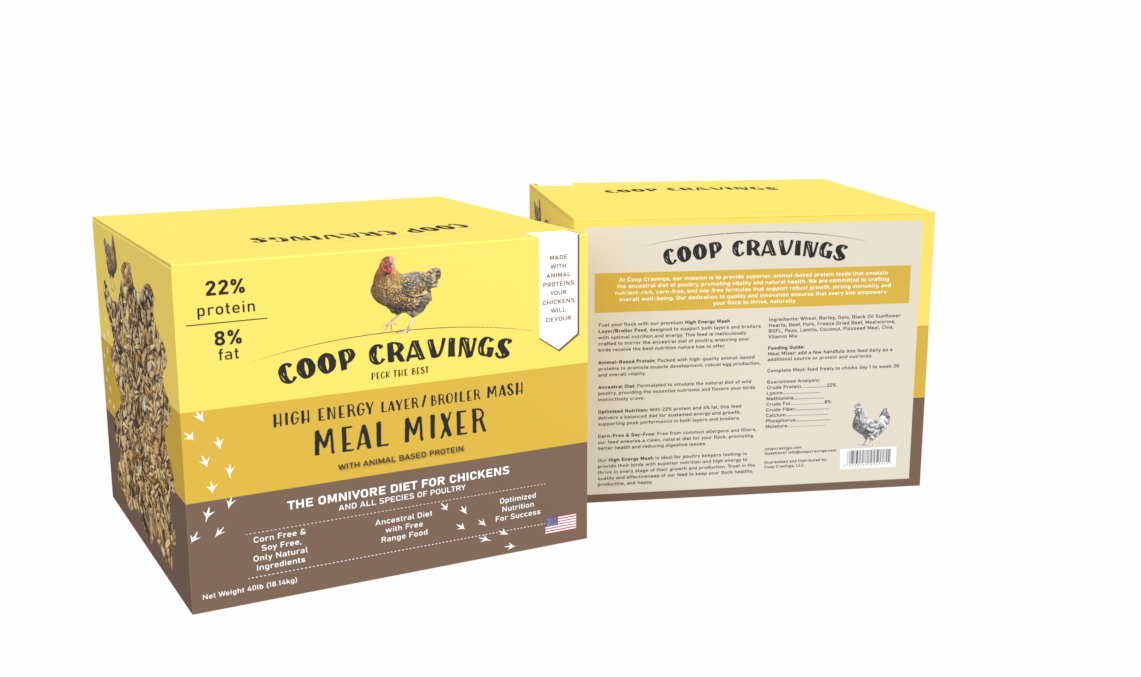 Coop Cravings High Energy Layer/Broiler Mash Meal -Or- Mixer 30lb