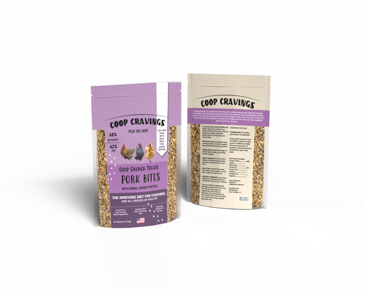 Coop Cravings Coop Crunch Pork Bites Treats For Chicken 4oz