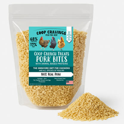 Coop Cravings Coop Crunch Pork Bites Treats For Chickens 3lb
